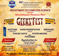 GEEKS FEST 23 Technical Symposium Poster
